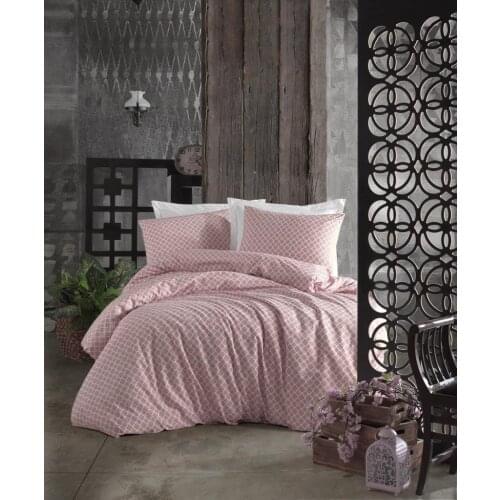 Duvet Cover World Single Personality Ranforce Duvet cover set Honeycomb Salmon