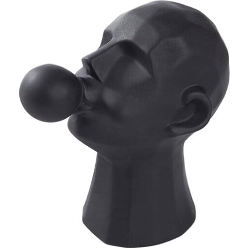 Modern Minimalist Black and White Boy Character Decoration Creative Artistic Home Decorations