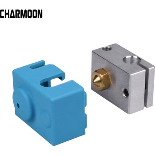 V6 Silicone Sock 3D printer Support V6 PT100 Original J-head hotend 1.75/3.0mm Heated Block Extruder RepRap Prusa i3 MK3