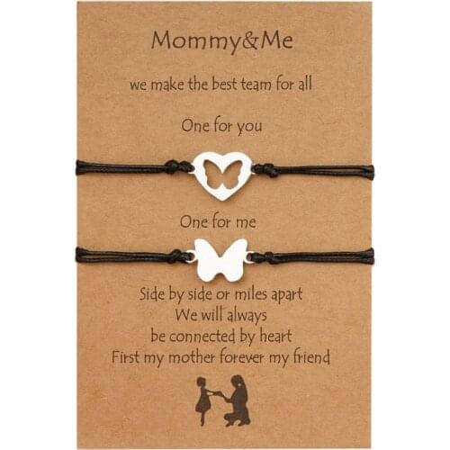 Sister Matching Woven Bracelet Set Gift for Best Friend Friendship Jewelry