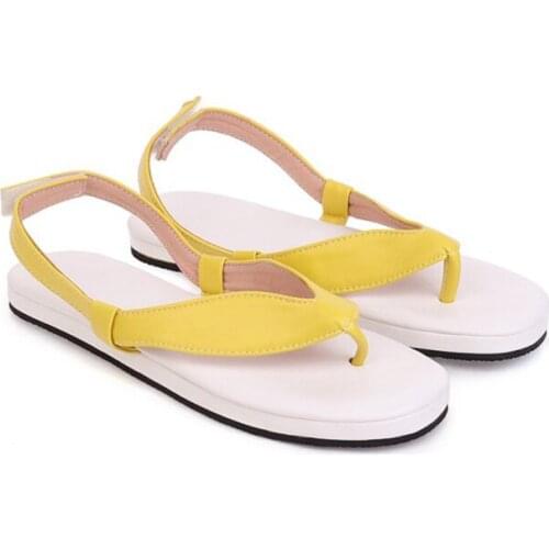 2020 New Fashion Flip-flops Female Summer Wear Non-slip Beach Thick Bottom Flip-flop Beach Version Sandals Womens Shoes