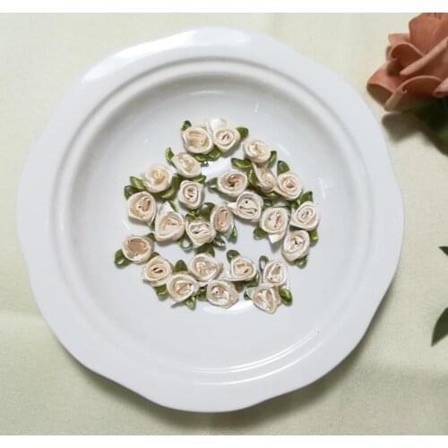 10pcs Latest Rose Patch 3D Flower Applique Accessories Trim Patches Headdress Stickers Clothes Sewing Parche parches ropa K01