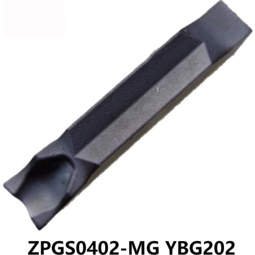 10pcs Original Grooving Lathe Tools ZPGS0402-MG YBG202 ZPGS 0402 Turning Cutter CNC Carbide Inserts Slooting Tool