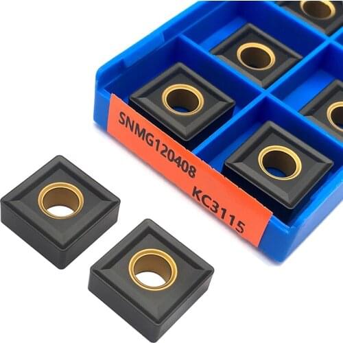 10PCS SNMG120408 KC3115 High Quality Carbide Inserts External Turning Tool SNMG 120408 CNC Lathe Cutter Tools For Cast Iron