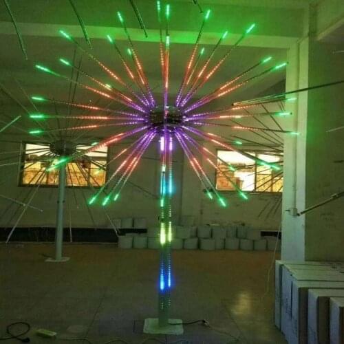 2pcs 2M LED Fireworks Light with 2pcs 1.5M led fireworks light tree Christmas Xmas Tree Lamp