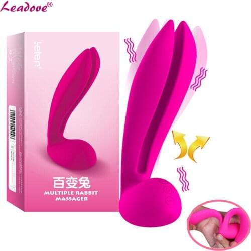 3 Models Powerful Rabbit Vibrator Stimulating Nipple Massage G-spot Clitoris Adult Sex Toys Masturbation Pleasure for Women