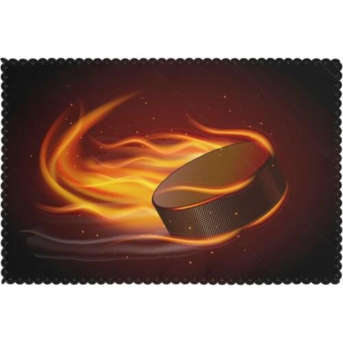 6 PCS Placemat Table Mat Puck Fire For Tables Heat-insulation Linen Kitchen Dining Pads