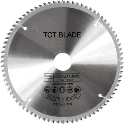 80 Teeth TCT Circular Saw Blade Wheel Discs TCT Alloy Woodworking Multifunctional Saw Blade For Wood Metal Cutting Drop Shipping