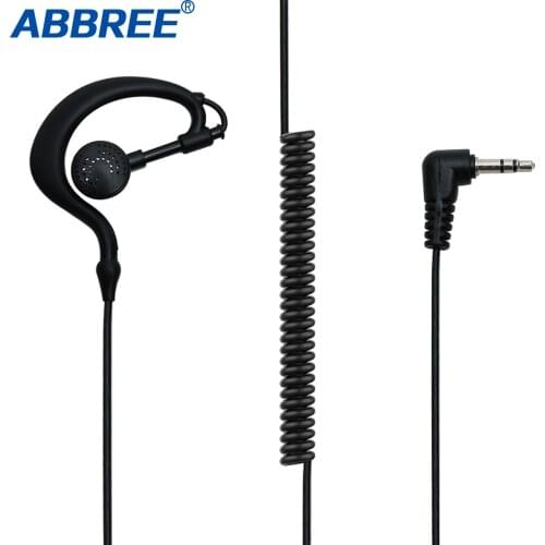 ABBREE G Model 3.5mm 1-pin plug in-ear ear mount tube earbud walkie-talkie headset for Motorola Two-Way Radio Speaker Microphone