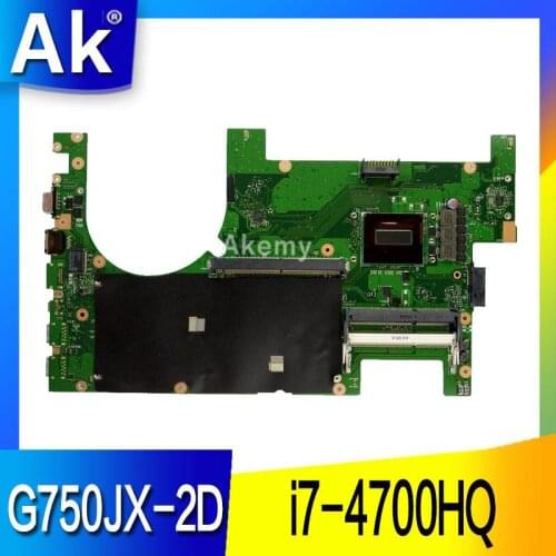 AK G750JS Laptop motherboard For Asus G750JS G750JM G750JW G750JH G750JX G750J G750 Teste mainboard original I7-4700/4710 CPU