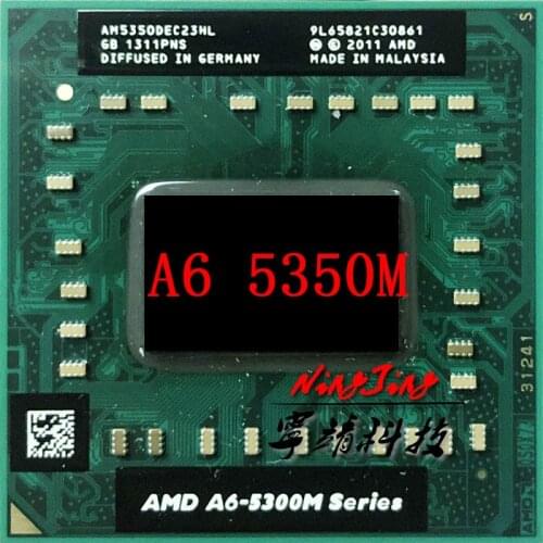 AMD A6-Series A6-5350M A6 5350M 2.9 GHz Dual-Core Dual-Thread CPU Processor AM5350DEC23HL Socket FS1