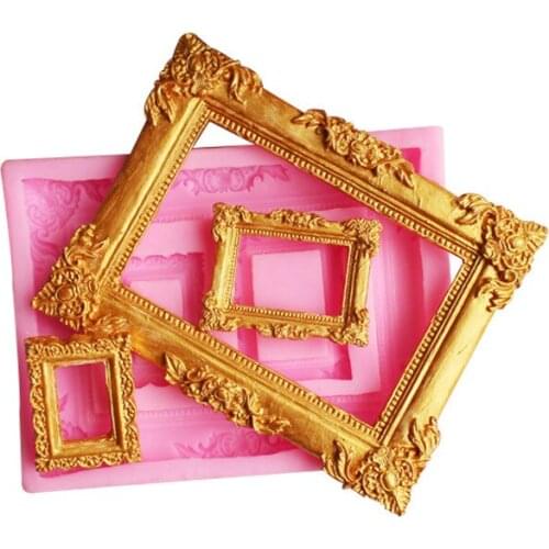 Aouke European Frame Clay Modelling Silicone Mold ls Cake Baking DIY Jewelry Furnishing articles Frame Silicone Mold