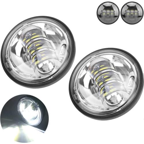 Auto lamp lamps Pair Universal Motorcycle Fog Light LED Side Auxiliary Lamp 4.5in 60W 6500K Waterproof Car Accessories Auto