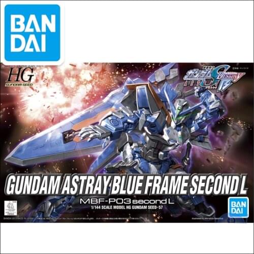 Bandai Original Genuine Assembly Model 55601 HG SEED 57 1/144 Blue Heresy Gundam Japanese Anime Toys