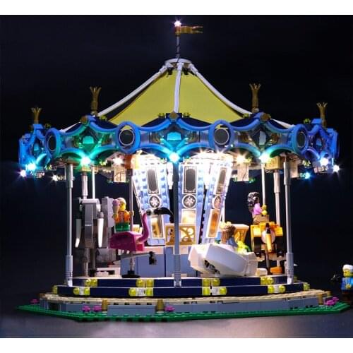 Basic section A Led Light Set For Lego 10257 Building Blocks Creator City Street Carousel Toys Compatible 15036 (only led)
