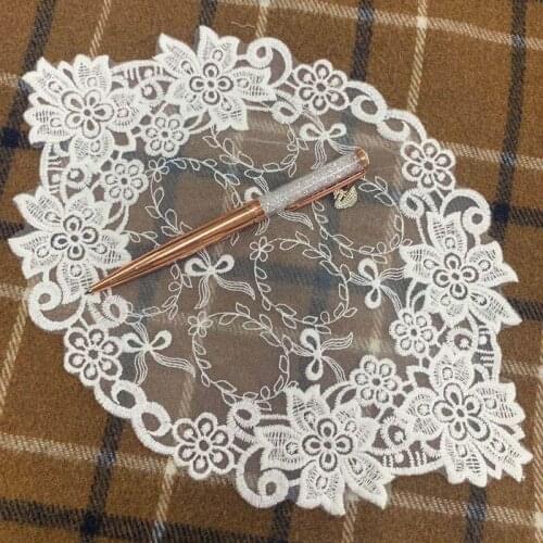 White European Style Retro Lace Cotton Placemat Lace Dustproof Cover Towel Coffee Mat Coaster Kitchen Home Decoration Table Mats