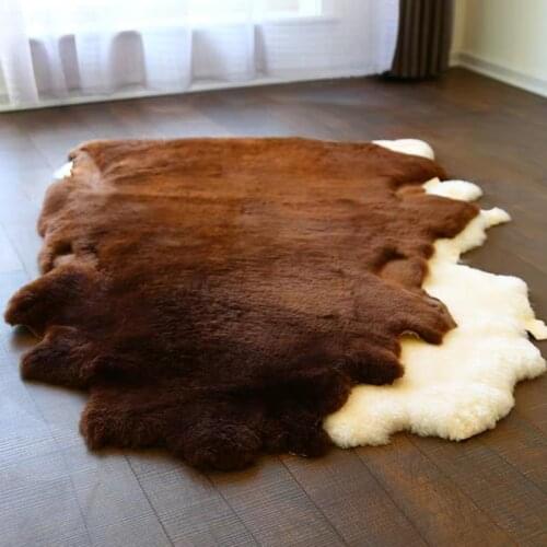 CX-D-161A 80x100cm 1P Australian Sheep Carpet For Living Room Bedroom Area Rugs