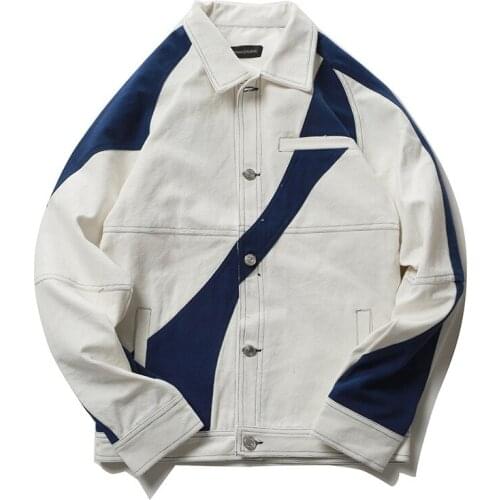 Jeans Men Hip Hop Harajuku Street Korean Japan Style Chaqueta Jean Men Big Size Jackets Mens Fashion Clothing