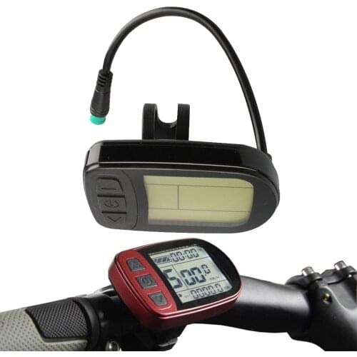 Electric Bike Controller Wired Cycle Computer Accurate Speedometer Intelligent Control Panel LCD Display Electric Bike Parts