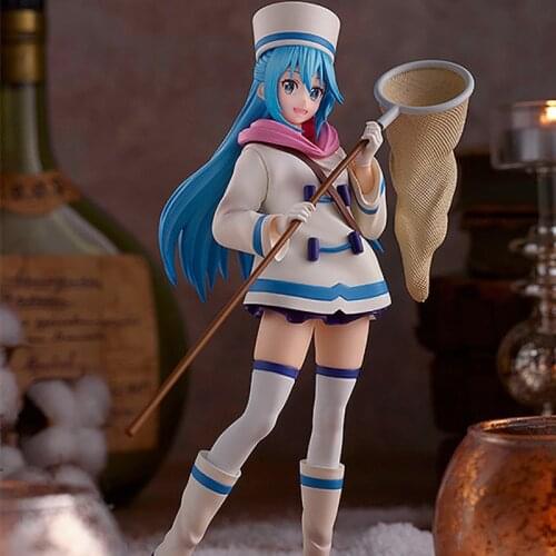 Judai Original GSC Up Parade Konosuba Gods Blessing on This Wonderful World Aqua Winter Suit PVC Action Figure Model Toys