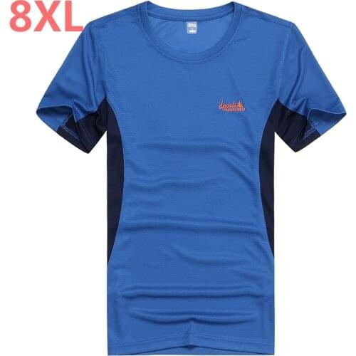 Plus size 10XL 8XL 6XL 5XL Men Tee Seamless Tshirt Short Sleeves Crewneck Tops Solid Sporty Wear Mens Clothing Collection