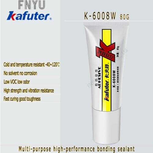 Sealant High performance modified silane Kafuter K-6008W white nylon galvanized iron PVC stainless steel ABS adhesive sealant