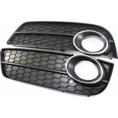 JanDeNing 2PCS Front bumper Left& Right Side Fog Light Lower Grille Cover For AUDI A5 2008-2011