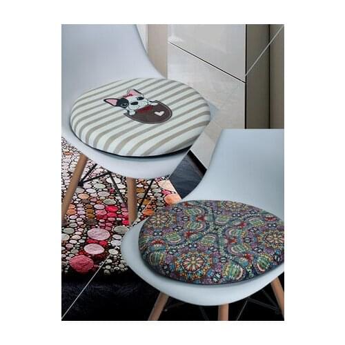 Memory Cotton Round Pad Rattan Chair Round Stool Round Non-Slip Cushion Thickening Personality Balcony Mat Window Pad
