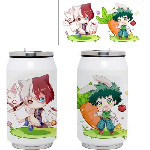 My Hero Academia Thermos Cup Cosplay Bakugou Katsuki Midoriya Izuku Todoroki Shoto Anime Caps For Kids Children Cartoon Gift