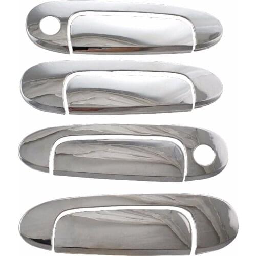8pcs ABS Chrome Car DOOR HANDLE COVER For Toyota Yaris Vitz Xp10 1999-2005 Car door handle bowl cover lid