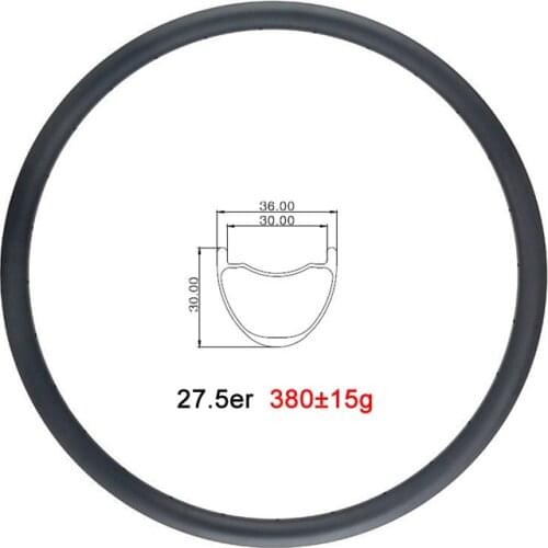 LIENGU 380g 650B 27.5er MTB XC AM ENDURO DH tubeless clincher 36mm carbon rim all mountain bicycle wheel 28H 32H T700 T800