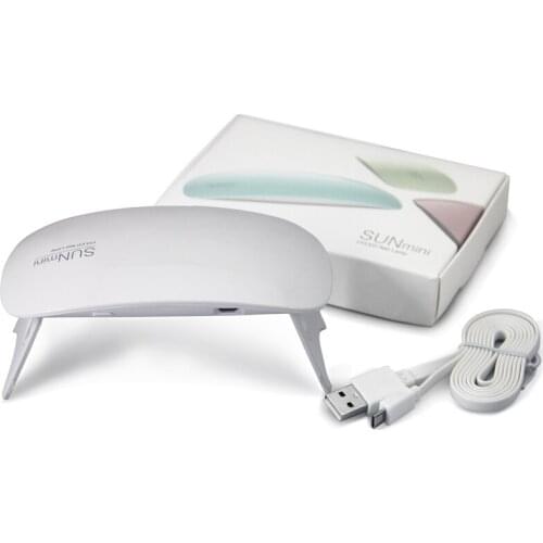 6W mini UV Light Nail Dryer UV Gel Led Gel Nail Machine for Gel Polish Manicures Tools 6 LEDs Low Power Consumption Machine