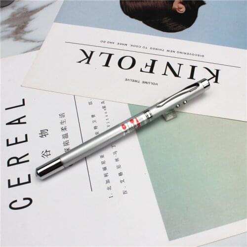 KUQOW Multifunction Quad Laser Retractable Pointer Laser Pen Electronic Eight-Point Laser Ad Spotting Room Instruction Pen