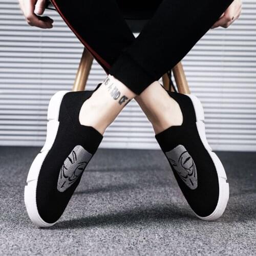 Mens black comfortable Sneakers Sneaker mens on sapato Shoes leisure for 39 casual slip sapatos s white sale fashion Men causal