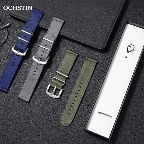 OCHSTIN Men Watch Strap High Quality Wrist Belt Military Nylon Band Replacement For James Bond Accessories Straps 20mm 22mm