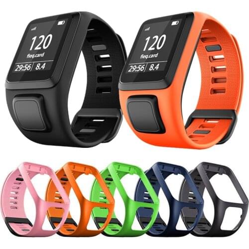 Wrist Band Strap For TomTom Runner 2 3 Spark 3 Adventurer Golfer 2 Spark Music Soft Watchband Silicone Watch Bracelet Accessory
