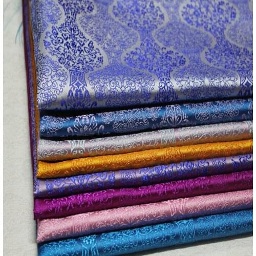 CF413 1Yard Chinese Style Silk Brocade Jacquard Fabric Cheongsam Clothing Decorative DIY Fabric Chinese Cushion Cover Fabric