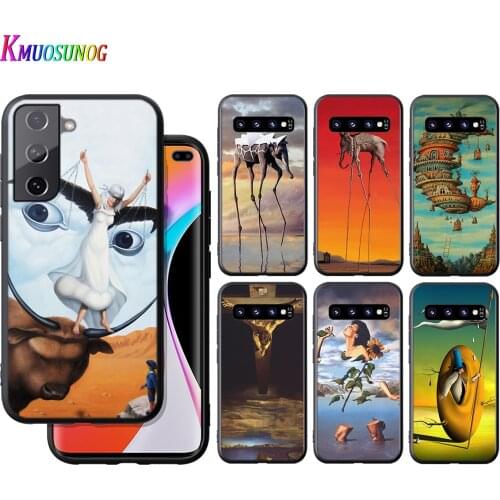 Silicone Cover Salvador Dali Art For Samsung Galaxy S21 S20 FE Ultra S10 S10e Lite S9 S8 S7 Edge Plus Phone Case