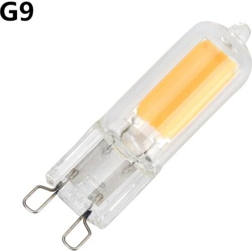 Glass G9 LED Mini Spotlight G9 COB LED Bulb 9W 12W 15W 220V 240V Chandelier Light Replace 30W 40W 50W Halogen Lamp Bombillas