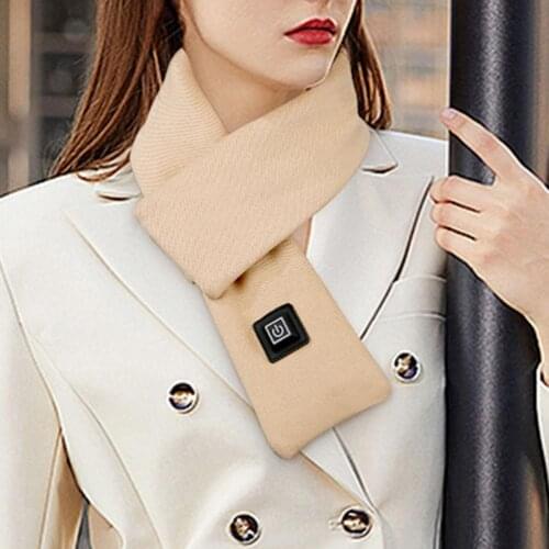 Stylish Winter Washable Thermostatic USB Heated Scarf Neck Protection Warmer Warm Neck Wrap Neck Heating Pad Health Care