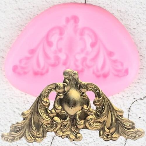 Corner Scroll Silicone Mold Relief Border Fondant Cake Decorating Tools Jewelry Resin Molds Candy Clay Chocolate Gumpaste Moulds