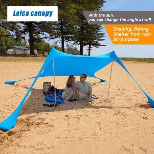 Waterproof Sun Shelter Sunshade Beach Camping Awning Outdoor Canopy Garden Patio Pool Shades Sail Awning Camping Shade Cloth