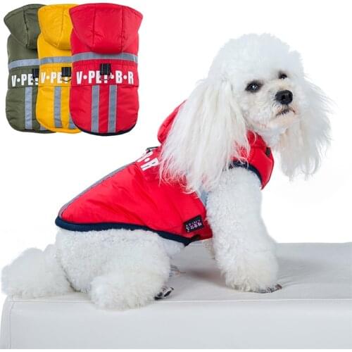 Pet Dog Winter Jacket Reflective Clothes For Small Medium Puppy Clothing For Yorkies Warm Waterproof Winter Coat XXL