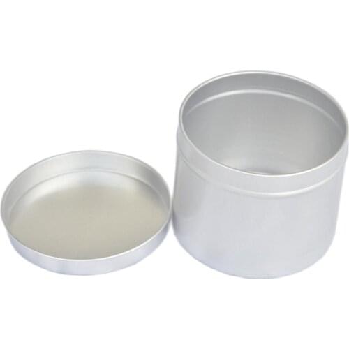 200G silver aluminum jar bottle pot tea tin essence wax day night cream gel moisturizer skin car cosmetic packing