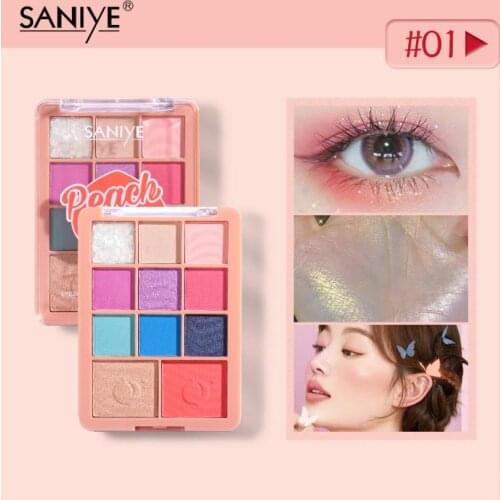 Blush Trimming Powder Plate Highlighter Shadow Modification Facial Contour Dressing Powder Fine Flash 3 in 1 Eye Shadow Palett
