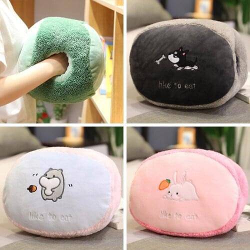 30cm Hamster Husky Soft stuffed animals pillows hand warmers dog dinosaur rabbit plush toys cute kids girl toys birthday gifts