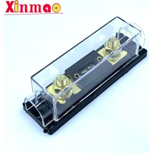 1Set ANL-H ANL-B Transparent Car Fuse Box ANL Fuse Holder Distribution in line 0 4 8 GA Positive With ANL Fuse Fusible 100A 200A