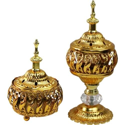 Middle Eastern Style Buddha Metal Incense Burner Lace Incense Censer for Buddhist Home Office Yoga Studio Decor Meditation