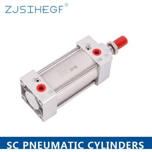 SC Double Acting Cylinder Pneumatic Piston 32MM Bore 25/50/75/100/125/150/175/200/250/300/400/500mm Stroke