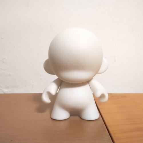 1pc Kidrobot Munny 4 inch DIY Paint Action Figure Vinly Doll White Color With Opp Bag